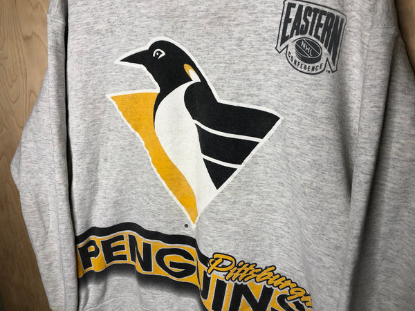 1990’s Pittsburgh Penguins Crewneck “Big Logos” Salem Sportswear - XL