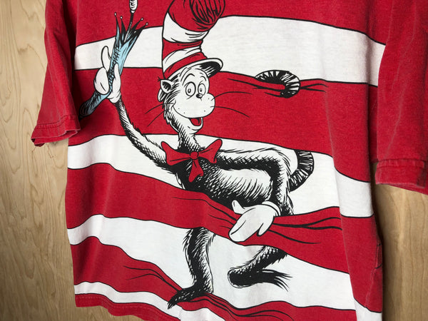 1997 Universal Studios Cat In The Hat All Over Print “Hat to Tail” - Medium