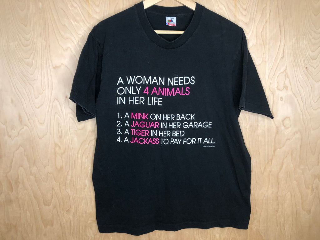 1991 A Woman Needs 4 Animals - Large