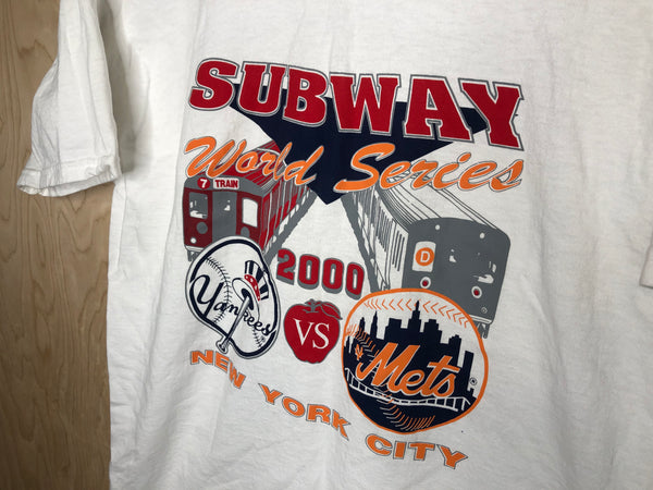 2000 MLB Subway Series New York Yankees New York Mets “Bootleg” - Large