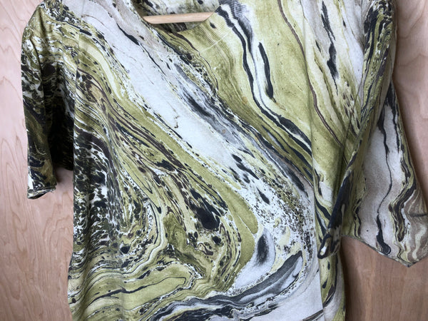 1990’s Marbleized Tie Dye “Earth Tones” -  Large