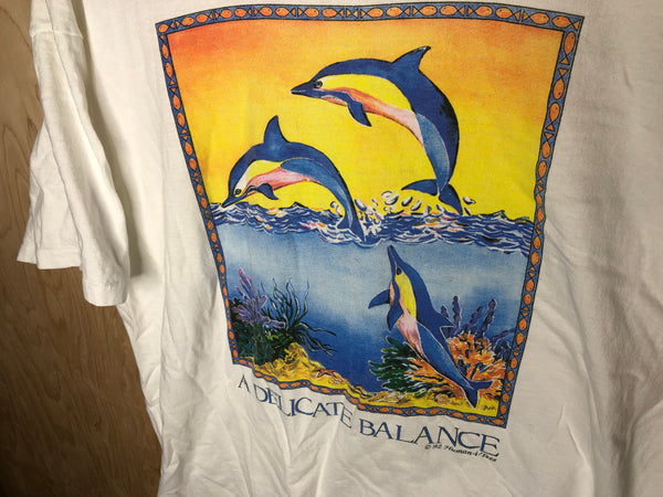 1992 “A Delicate Balance” Dolphins Human-I-Tee - XXL