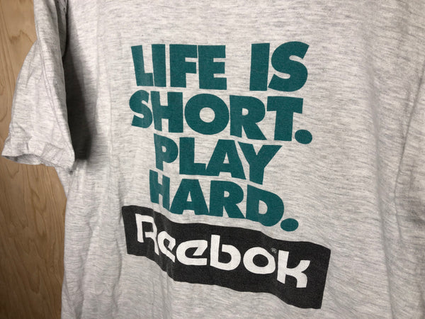 1990’s Reebok “Life is Short. Play Hard.” - XL