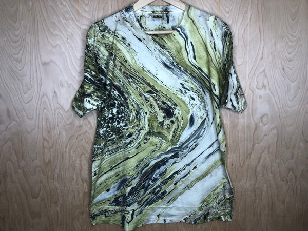 1990’s Marbleized Tie Dye “Earth Tones” -  Large