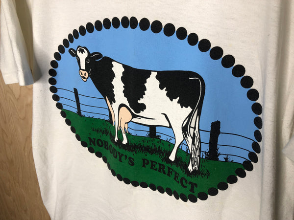 1990’s Cow “Nobody’s Perfect” - Medium