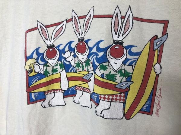 1985 Surfing Bunnies - Large