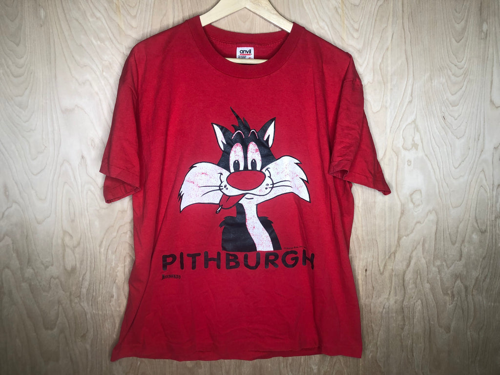 1991 Looney Tunes Sylvester The Cat “Pithburgh” - XL