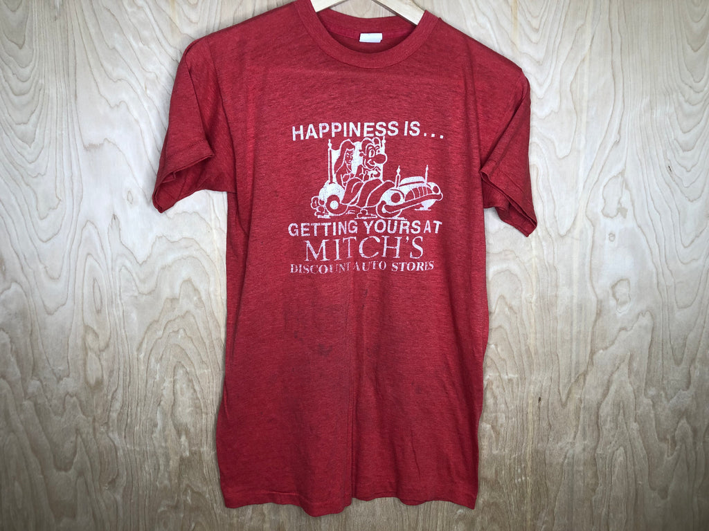 1970’s Mitch’s Discount Auto Stores “Happiness Is” - Large
