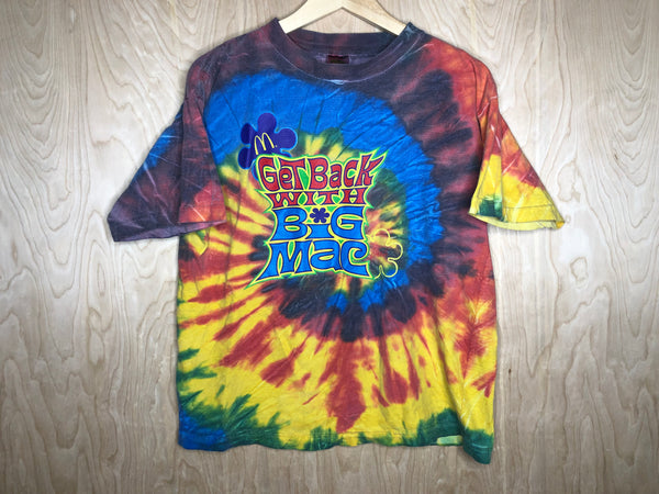 1998 McDonalds Get Back with Big Mac Tie Dye - Large