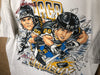 1996 Mario Lemieux and Jaromir Jagr Caricature “Production Line” - XL