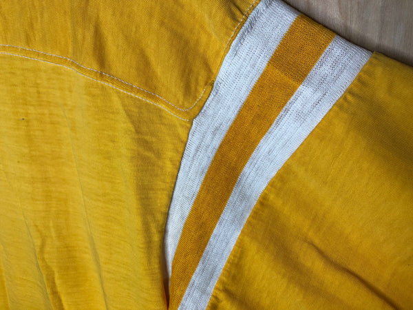 1980’s Downerwear Yellow Jersey Style Ringer - Large