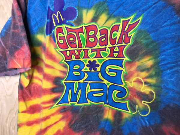 1998 McDonalds Get Back with Big Mac Tie Dye - Large