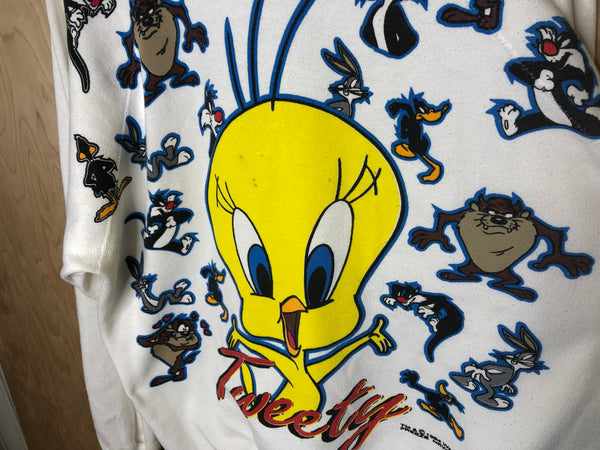 1994 Looney Tunes Tweety Bird “Characters” Crewneck - XL