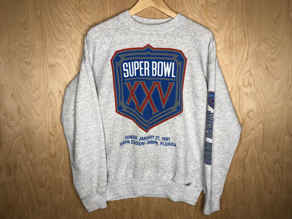 1991 Super Bowl XXV Crewneck “Logo” - Large