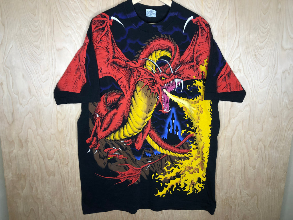 1993 Liquid Blue “Fire Dragon and Knight” - XXL