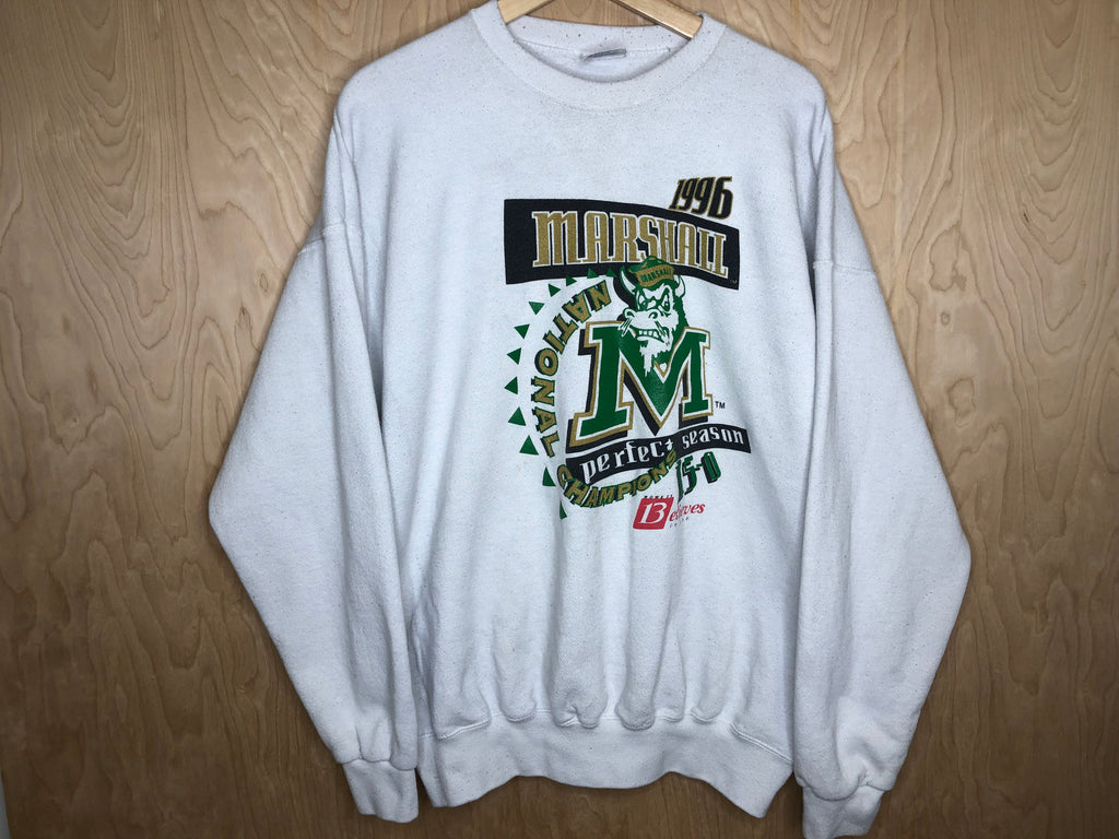 1996 Marshall Football Crewneck “Perfect Season” - XXL