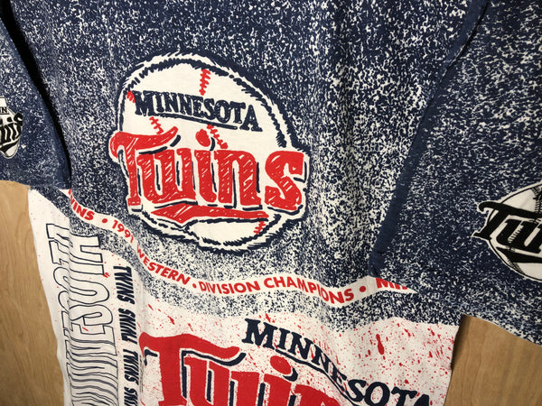 1991 Minnesota Twins “Western Division Champions” All Over - Large