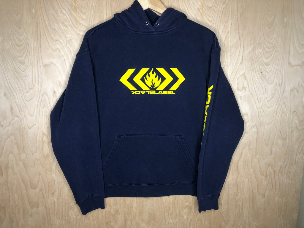 2000’s Black Label Hoodie “Flame” - Medium