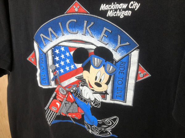 1990’s Mickey Mouse “Ride To Live, Live to Ride” - XL