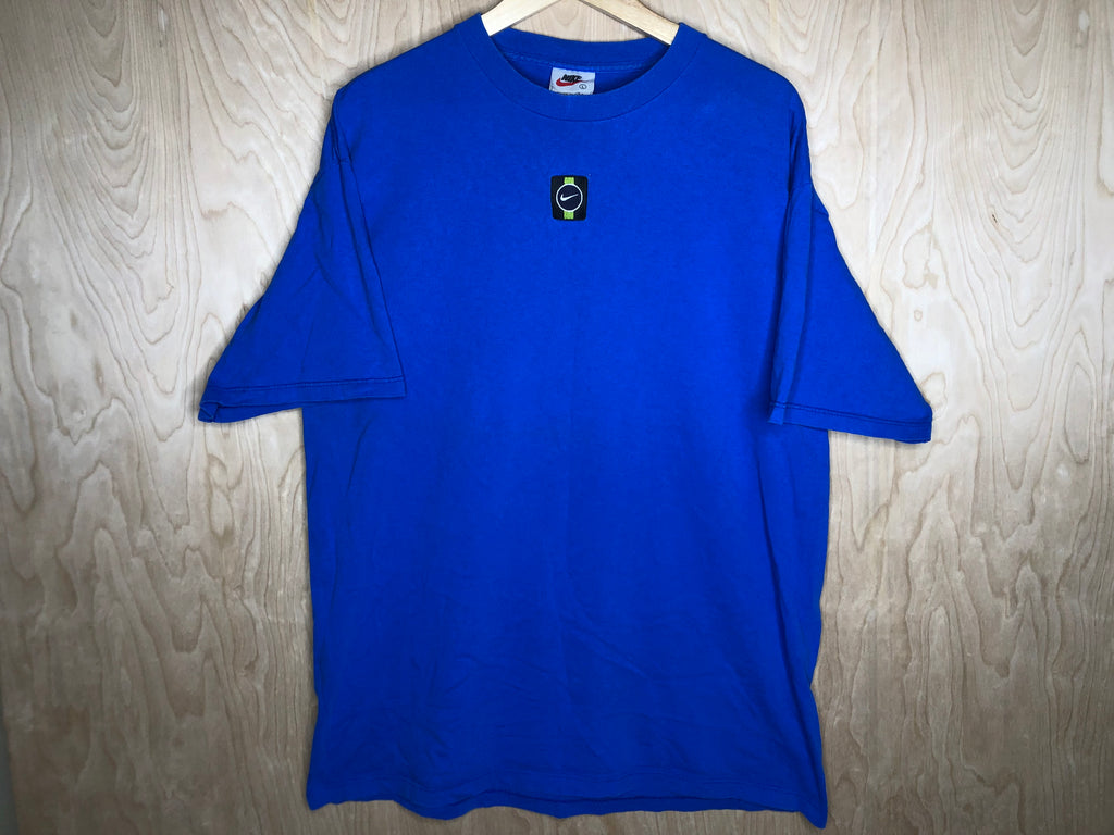 1990’s Nike Blue Sewn Logo - Large