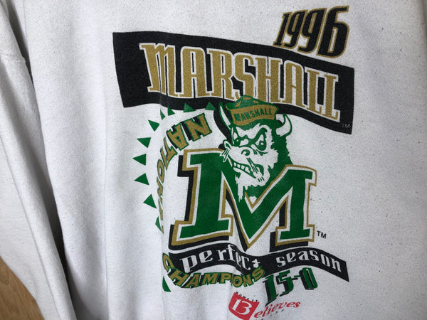 1996 Marshall Football Crewneck “Perfect Season” - XXL