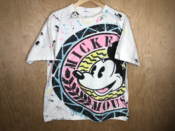 1990’s Mickey Mouse “Neon Big Print” - Medium