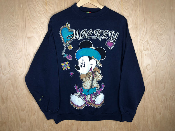 1990’s Mickey Mouse Crewneck “Hippie” - XL