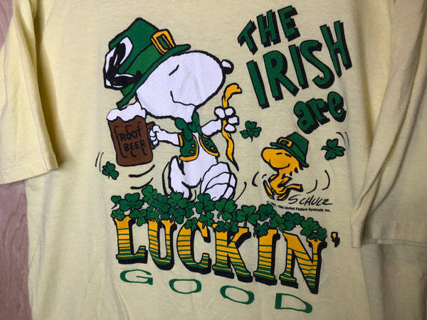 1980’s Snoopy “The Irish are Luckin Good”