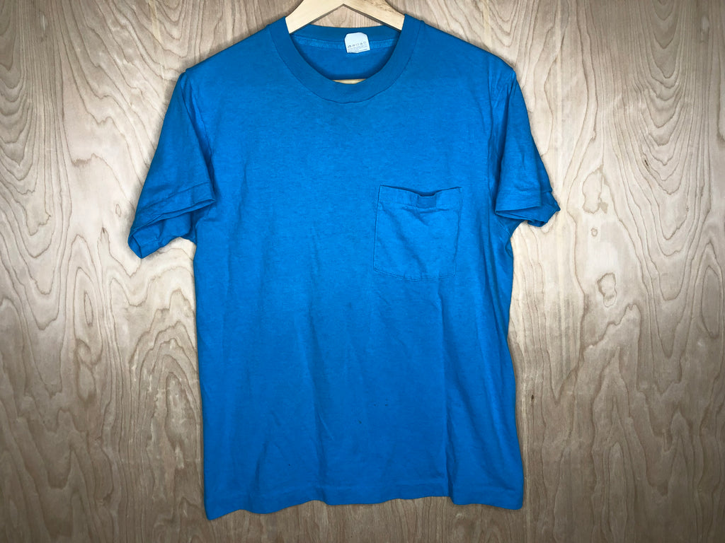 1980’s Fruit of the Loom Pocket T “Real Teal” - Medium