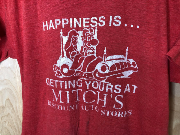 1970’s Mitch’s Discount Auto Stores “Happiness Is” - Large