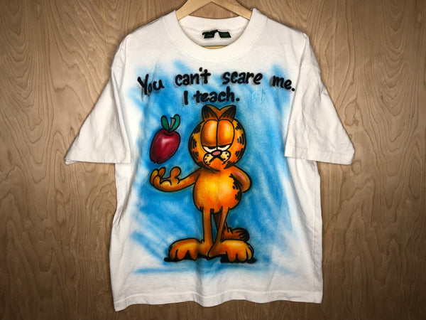 1990’s Garfield “You Can’t Scare Me, I Teach” Airbrush - Large