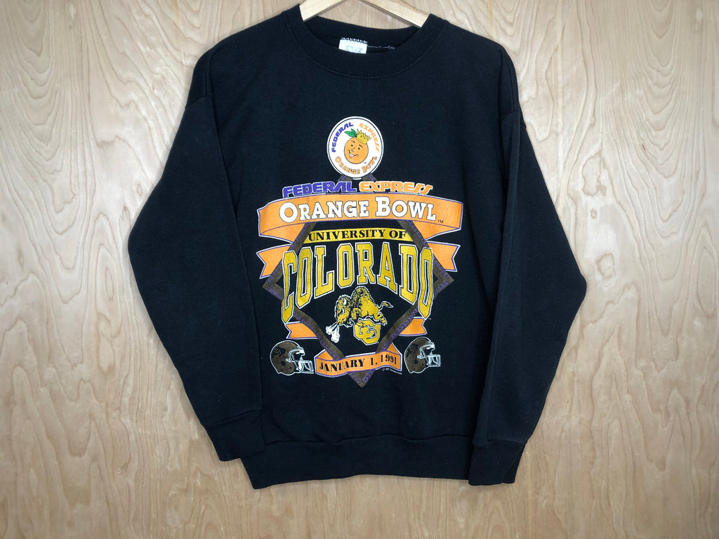 1991 University of Colorado Orange Bowl Crewneck - Large