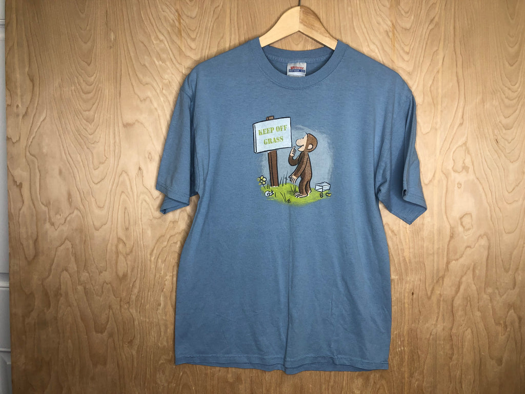 2000’s Curious George “Keep Off Grass” - Medium