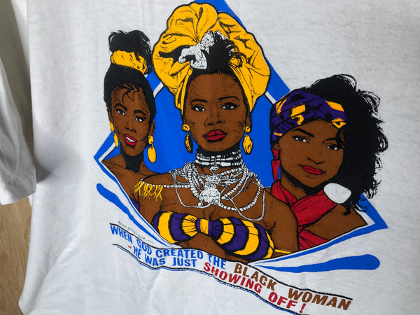 1990’s God Created The Black Woman “Cropped” - XL