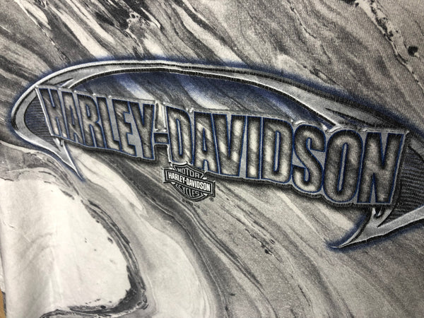 2000’s Harley Davidson “Marble Print” - Large
