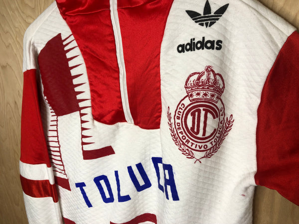 1980’s Adidas Bootleg Toluca FC Soccer Zip Crewneck - Medium
