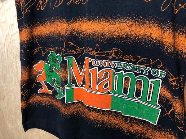 1990’s University of Miami Hurricanes All Over Print - Large