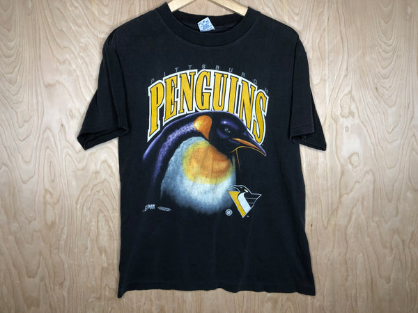 1991 Pittsburgh Penguins Salem Sportswear “Mean Mug” - Medium