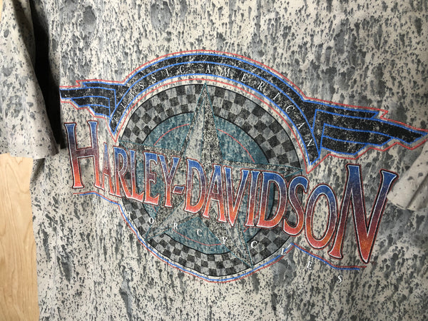 1991 Harley Davidson “Classic American” Drip Dye - Medium