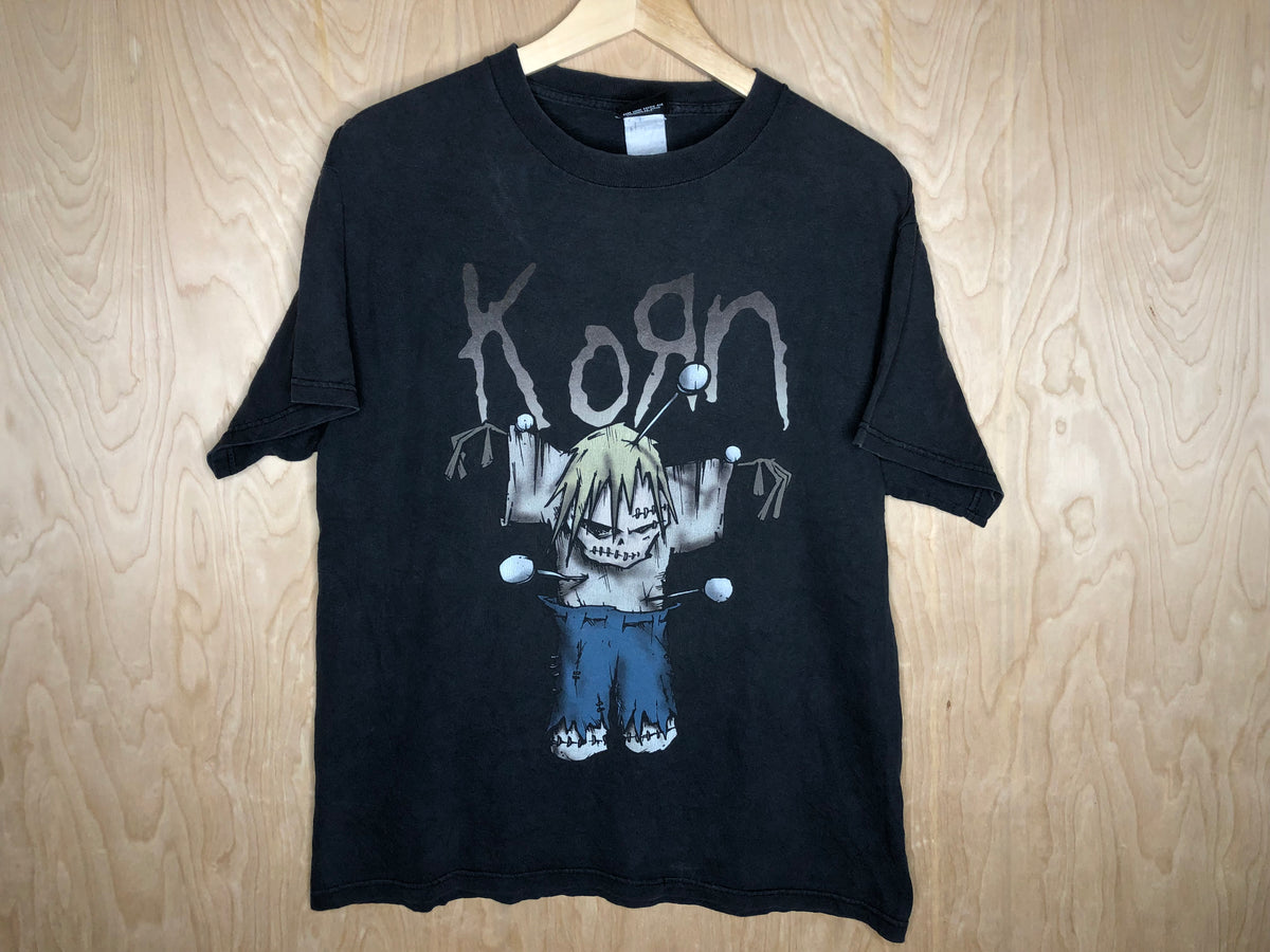 Rock Off Korn SOS Doll Maglietta Ufficiale Uomo – Unisex, Nero, Taglia XX-Large